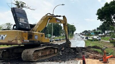 BP Batam Gerak Cepat Perbaiki Jalan Rusak di Atas Terowongan Pelita