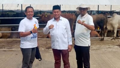 Komunitas Jurnalis Kepri Sembelih 1 Sapi dan 1 Kambing saat Idul Adha
