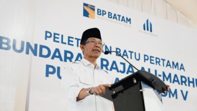 Tingkatkan Estetika Kota, Kepala BP Batam Mulai Bangun Bundaran Raja Ali Marhum Pulau Bayan