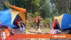 Camping di Tepi Danau Hutan Batam, Cara Wartawan Melepas Penat Sambil Tetap Berkarya