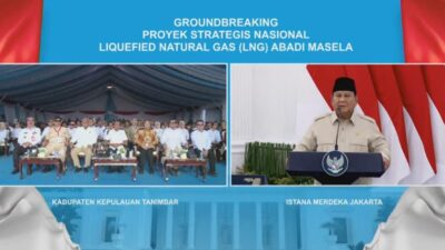Presiden Prabowo Groundbreaking PSN LNG Abadi Masela, Proyek Energi Rp300 Triliun Akhirnya Dimulai