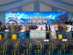 Kapal Berbendera Tanzania Bawa 2,6 Ton Sabu Cair, Dibekuk Bea Cukai dan BNN di Kepri
