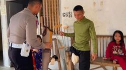 Liusman Laia Korban Laka Lantas Dapat Kaki Palsu dari Satlantas Polres Bintan