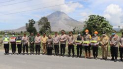 Polri Siagakan 176 Personel, Kesiapsiagaan Hadapi Erupsi Gunung Sinabung Diperkuat