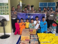 Aksi Sosial Ditlantas Polda Kepri, Anak Panti hingga Lansia Dapat Santunan dan Sembako