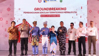 Kapolresta Barelang Hadiri Groundbreaking Sekolah Terintegrasi Merah Putih, Pengamanan Berjalan Aman dan Kondusif