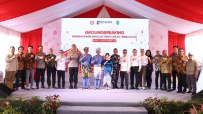 Groundbreaking Sekolah Terintegrasi Merah Putih, Amsakar Achmad : Kita Tak Boleh Terlambat Mendesain Pendidikan Untuk Anak Bangsa