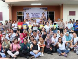 Di Tengah Polemik Gaji, Polda Kepri bersama Polresta Barelang Bagikan 1.100 Karung Beras ke Karyawan PT Ghimli Indonesia